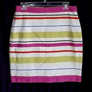 Banana Republic Multicolored Striped Skirt Size 6